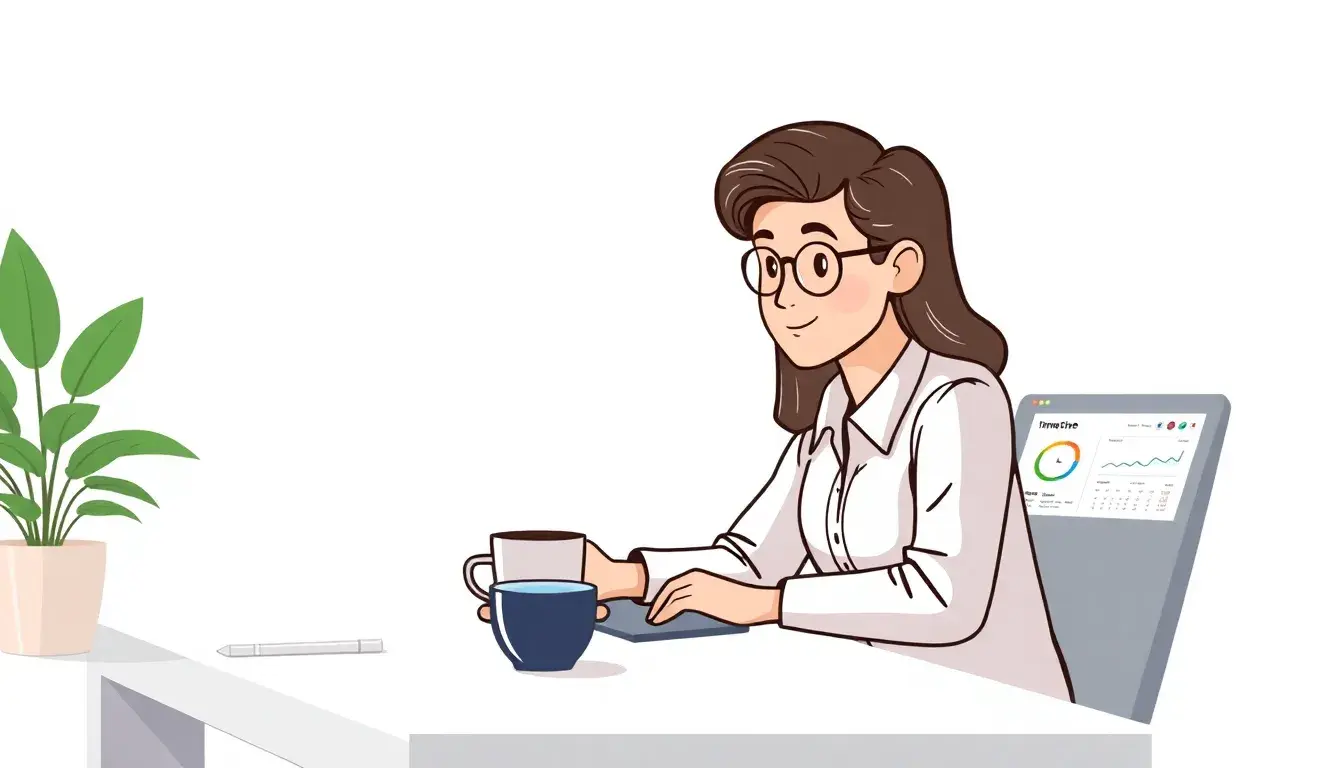 Un professionnel gérant son emploi du temps sur un ordinateur portable moderne.